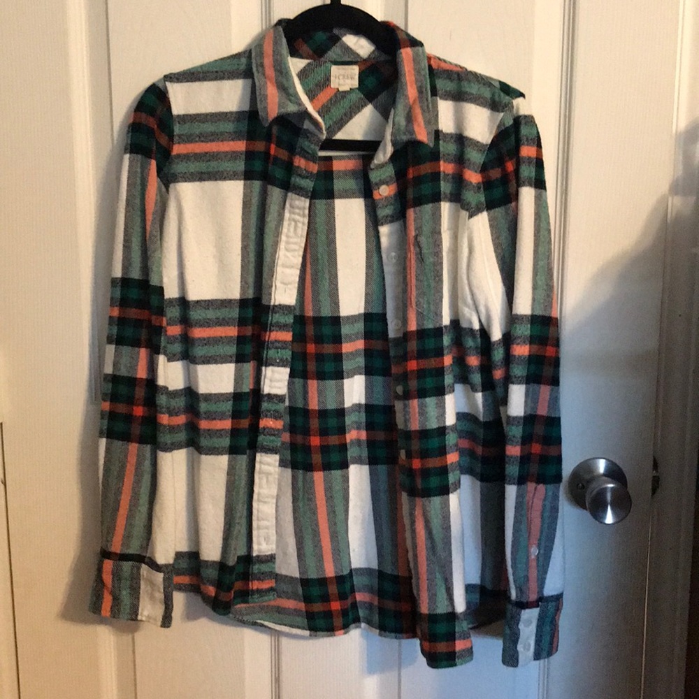 J Crew Plaid Flannel Shirt